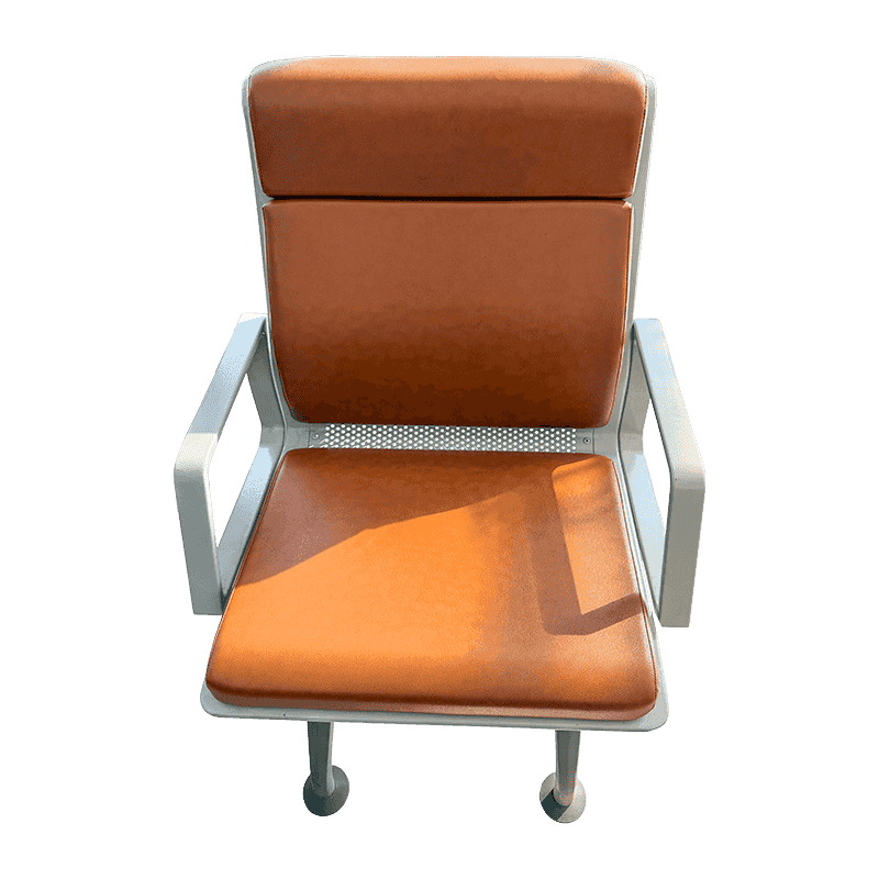 Modern Commercial Beam Waiting Chair with Perforated Back